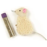 SmartyKat Skitter Critters Value Pack Catnip Cat Toys - Gray/Cream, Set of 10