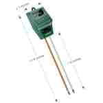 Soil pH Meter, MS02 3-in-1 Soil Moisture/Light/pH Tester Gardening Tool Kits for Plant Care, Great for Garden, Lawn, Farm, Indoor & Outdoor Use (Green)