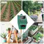 Soil pH Meter, MS02 3-in-1 Soil Moisture/Light/pH Tester Gardening Tool Kits for Plant Care, Great for Garden, Lawn, Farm, Indoor & Outdoor Use (Green)