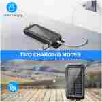 Solar-Charger-Power-Bank-49800mAh Portable Solar Phone Charger with LED Flashlight/15W Fast Charge USB C Waterproof External Backup Battery Pack for All Cell Phones & Electronic...