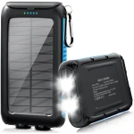 Solar-Charger-Power-Bank-49800mAh Portable Solar Phone Charger with LED Flashlight/15W Fast Charge USB C Waterproof External Backup Battery Pack for All Cell Phones & Electronic...