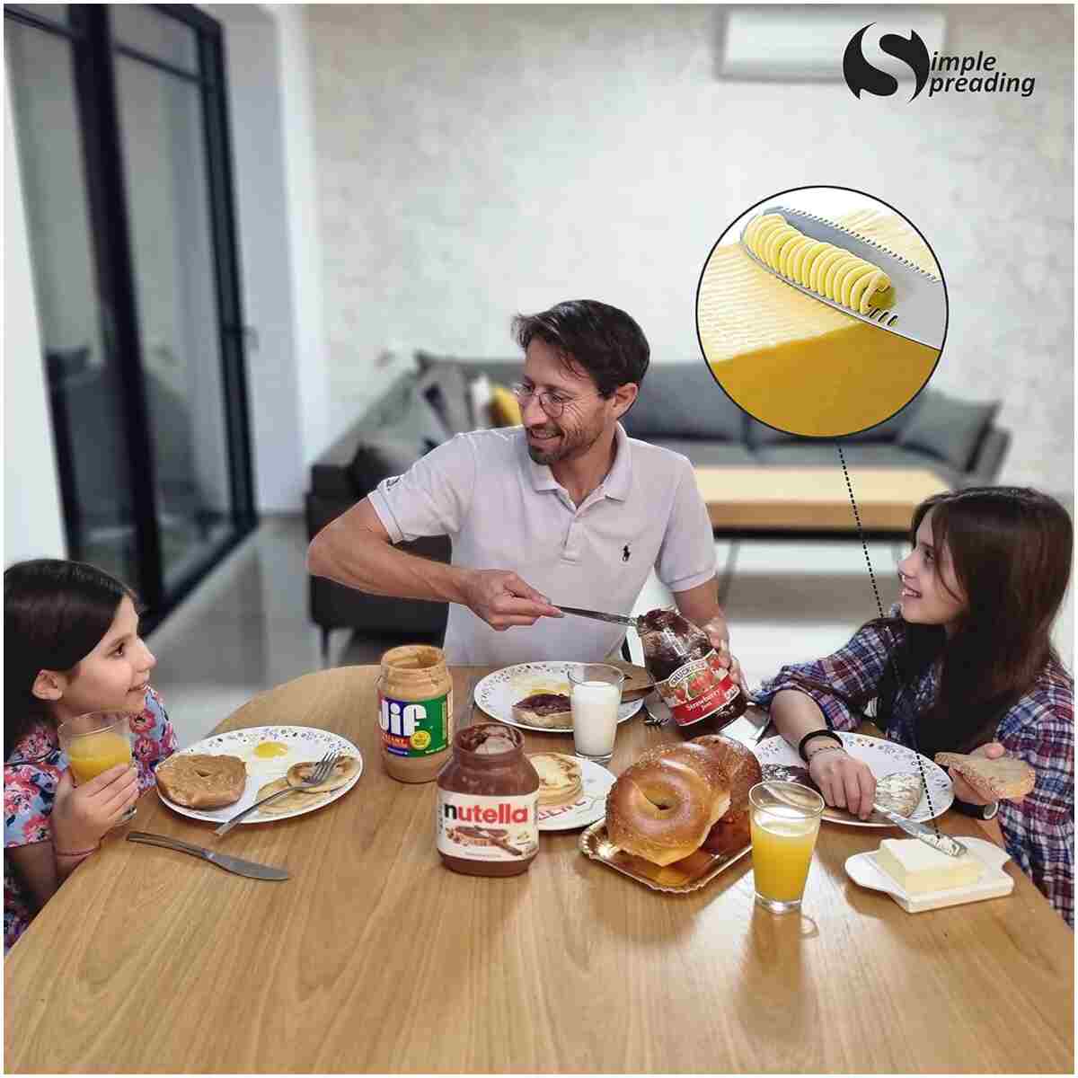 Stainless Steel Butter Spreader, Butter Knife - 3 in 1 Kitchen Gadgets (1)