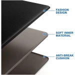 StepRite Kitchen Mats, 2PCS Kitchen Rugs, Cushioned Anti Fatigue Kitchen Mats for Floor, Non-Slip Standing Desk Mat, Waterproof Kitchen Rug Set for Kitchen, Floor,...