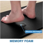 StepRite Kitchen Mats, 2PCS Kitchen Rugs, Cushioned Anti Fatigue Kitchen Mats for Floor, Non-Slip Standing Desk Mat, Waterproof Kitchen Rug Set for Kitchen, Floor,...