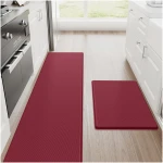 StepRite Kitchen Mats, 2PCS Kitchen Rugs, Cushioned Anti Fatigue Kitchen Mats for Floor, Non-Slip Standing Desk Mat, Waterproof Kitchen Rug Set for Kitchen, Floor,...