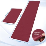 StepRite Kitchen Mats, 2PCS Kitchen Rugs, Cushioned Anti Fatigue Kitchen Mats for Floor, Non-Slip Standing Desk Mat, Waterproof Kitchen Rug Set for Kitchen, Floor,...