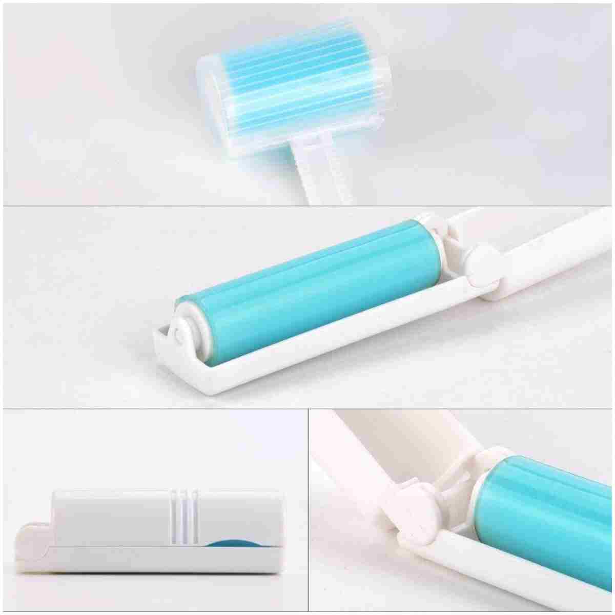 Sticky Lint Roller 3 Pack, Reusable Washable Lint Roller Pet Hair Remover Include Large and Small Size Cleaner for Clothes, Pet Hairs, Carseats