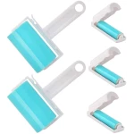 Sticky Lint Roller 3 Pack, Reusable Washable Lint Roller Pet Hair Remover Include Large and Small Size Cleaner for Clothes, Pet Hairs, Carseats