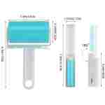 Sticky Lint Roller 3 Pack, Reusable Washable Lint Roller Pet Hair Remover Include Large and Small Size Cleaner for Clothes, Pet Hairs, Carseats
