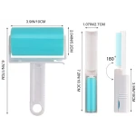 Sticky Lint Roller 3 Pack, Reusable Washable Lint Roller Pet Hair Remover Include Large and Small Size Cleaner for Clothes, Pet Hairs, Carseats