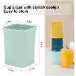 Strawberry Slicer Cup：Fruit Cup Slicer for Strawberry, Egg, Banana, Mushroom, Cucumber, Kiwi and Veggie Salad Speed Cutter the Kitchen Gadget Tool