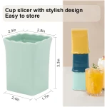 Strawberry Slicer Cup：Fruit Cup Slicer for Strawberry, Egg, Banana, Mushroom, Cucumber, Kiwi and Veggie Salad Speed Cutter the Kitchen Gadget Tool
