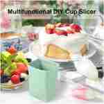 Strawberry Slicer Cup：Fruit Cup Slicer for Strawberry, Egg, Banana, Mushroom, Cucumber, Kiwi and Veggie Salad Speed Cutter the Kitchen Gadget Tool