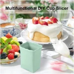 Strawberry Slicer Cup：Fruit Cup Slicer for Strawberry, Egg, Banana, Mushroom, Cucumber, Kiwi and Veggie Salad Speed Cutter the Kitchen Gadget Tool