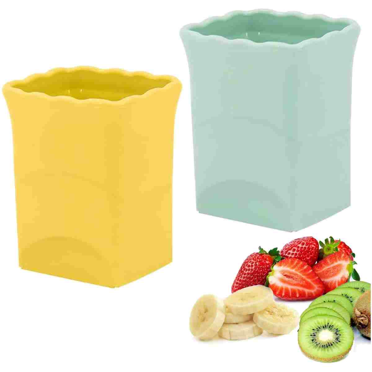 Strawberry Slicer Cup：Fruit Cup Slicer for Strawberry, Egg, Banana, Mushroom, Cucumber, Kiwi and Veggie Salad Speed Cutter the Kitchen Gadget Tool