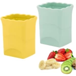 Strawberry Slicer Cup：Fruit Cup Slicer for Strawberry, Egg, Banana, Mushroom, Cucumber, Kiwi and Veggie Salad Speed Cutter the Kitchen Gadget Tool
