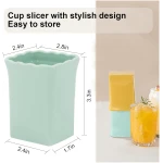 Strawberry Slicer Cup：Fruit Cup Slicer for Strawberry, Egg, Banana, Mushroom, Cucumber, Kiwi and Veggie Salad Speed Cutter the Kitchen Gadget Tool