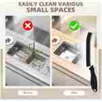 SXhyf Hard Bristle Crevice Cleaning Brush - Multifunctional Gap Cleaning Brush, Bathroom Cleaning Tools, Grout Brush, Crevice Cleaning Supplies for Household Use, Kitchen,...