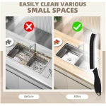 SXhyf Hard Bristle Crevice Cleaning Brush - Multifunctional Gap Cleaning Brush, Bathroom Cleaning Tools, Grout Brush, Crevice Cleaning Supplies for Household Use, Kitchen,...