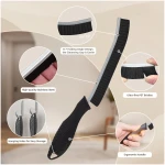 SXhyf Hard Bristle Crevice Cleaning Brush - Multifunctional Gap Cleaning Brush, Bathroom Cleaning Tools, Grout Brush, Crevice Cleaning Supplies for Household Use, Kitchen,...