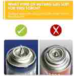 TBTEEK Butane Torch, Kitchen Torch Cooking Torch with Safety Lock & Adjustable Flame for Cooking, BBQ, Baking, Brulee, Creme, DIY Soldering(Butane Not Included)
