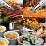 TBTEEK Butane Torch, Kitchen Torch Cooking Torch with Safety Lock & Adjustable Flame for Cooking, BBQ, Baking, Brulee, Creme, DIY Soldering(Butane Not Included)