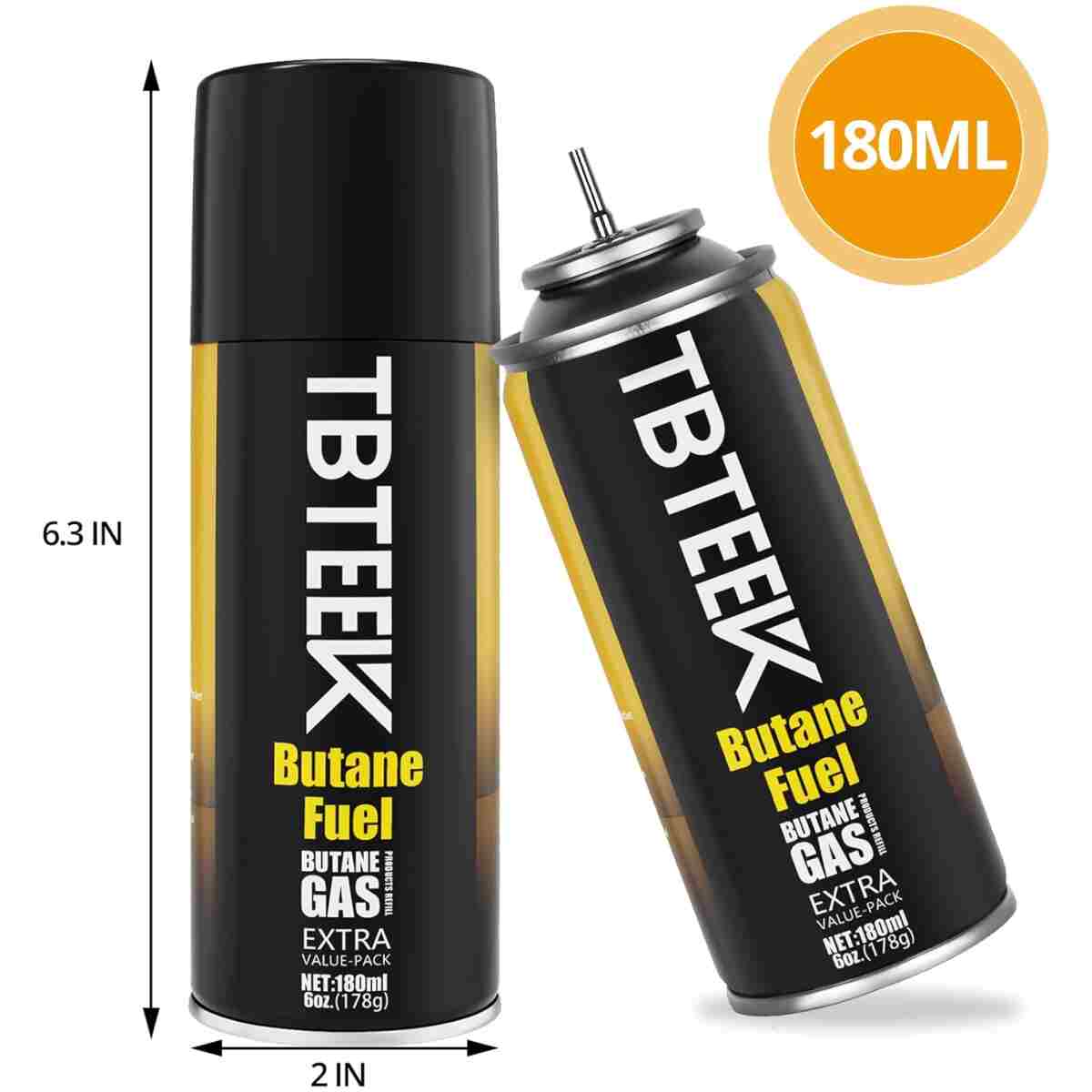 TBTEEK Butane Torch, Kitchen Torch Cooking Torch with Safety Lock & Adjustable Flame for Cooking, BBQ, Baking, Brulee, Creme, DIY Soldering(Butane Not Included)