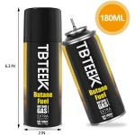 TBTEEK Butane Torch, Kitchen Torch Cooking Torch with Safety Lock & Adjustable Flame for Cooking, BBQ, Baking, Brulee, Creme, DIY Soldering(Butane Not Included)