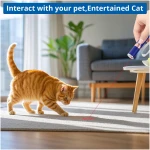 TBTeek Cat Toys for Indoor Cats, 2 Pieces, Rechargeable, 7 Adjustable Patterns, Interactive Kitten Pet Dog Red Dot Chase Light Toy for Cats Fun Playing Exercise(Blue)