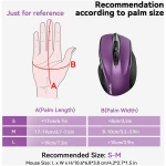 TECKNET Wireless Mouse, 2.4G Ergonomic Optical Mouse, Computer Mouse for Laptop, PC, Computer, Chromebook, Notebook, 6 Buttons, 24 Months Battery Life, 2600 DPI, 5 Adjustment...