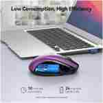 TECKNET Wireless Mouse, 2.4G Ergonomic Optical Mouse, Computer Mouse for Laptop, PC, Computer, Chromebook, Notebook, 6 Buttons, 24 Months Battery Life, 2600 DPI, 5 Adjustment...