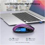 TECKNET Wireless Mouse, 2.4G Ergonomic Optical Mouse, Computer Mouse for Laptop, PC, Computer, Chromebook, Notebook, 6 Buttons, 24 Months Battery Life, 2600 DPI, 5 Adjustment...