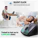 TECKNET Wireless Mouse, 2.4G USB Computer Mouse with 6-Level Adjustable 4800 DPI, Silent Mouse Quiet Click,30 Months Battery, Ergonomic Grips, 6 Buttons Portable for PC,...
