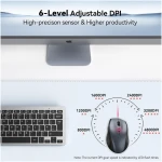 TECKNET Wireless Mouse, 2.4G USB Computer Mouse with 6-Level Adjustable 4800 DPI, Silent Mouse Quiet Click,30 Months Battery, Ergonomic Grips, 6 Buttons Portable for PC,...