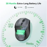 TECKNET Wireless Mouse, 2.4G USB Computer Mouse with 6-Level Adjustable 4800 DPI, Silent Mouse Quiet Click,30 Months Battery, Ergonomic Grips, 6 Buttons Portable for PC,...