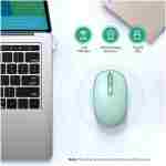 TECKNET Wireless Mouse for Laptop, 2.4G Quiet Computer Mouse with USB Receiver, 4 Buttons Portable Cordless Mice for Chromebook, Laptop, PC, Mac, 800/1200/1600 DPI - Mint Green