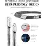 Teeind USB Type C Cable Fast Charging, Tpc001 5 Pack(6Ft 3A) Braided C Charger Cables Compatible with Samsung S10e/note 9/s10/s9/s8 Plus/A80/A50/A20
