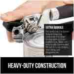 The Original GORILLA GRIP Heavy Duty Stainless Steel Smooth Edge Manual Can Opener and Bottle Openers, Soft Ergonomic Handle, Oversized Handheld Easy Turn Knob, Multifunctional...