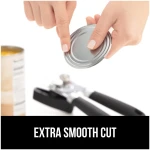 The Original GORILLA GRIP Heavy Duty Stainless Steel Smooth Edge Manual Can Opener and Bottle Openers, Soft Ergonomic Handle, Oversized Handheld Easy Turn Knob, Multifunctional...