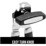 The Original GORILLA GRIP Heavy Duty Stainless Steel Smooth Edge Manual Can Opener and Bottle Openers, Soft Ergonomic Handle, Oversized Handheld Easy Turn Knob, Multifunctional...