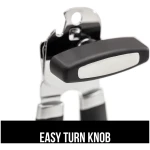 The Original GORILLA GRIP Heavy Duty Stainless Steel Smooth Edge Manual Can Opener and Bottle Openers, Soft Ergonomic Handle, Oversized Handheld Easy Turn Knob, Multifunctional...