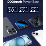 The Smallest and Lightest 10000mAh Small Power Bank,Fast charge Mini Portable Charger, USB C Input/Output with External Battery Pack, Smart LED Display,Suitable for iPhone,...