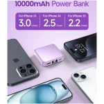 The Smallest and Lightest 10000mAh Small Power Bank,Fast charge Mini Portable Charger, USB C Input/Output with External Battery Pack, Smart LED Display,Suitable for iPhone,...