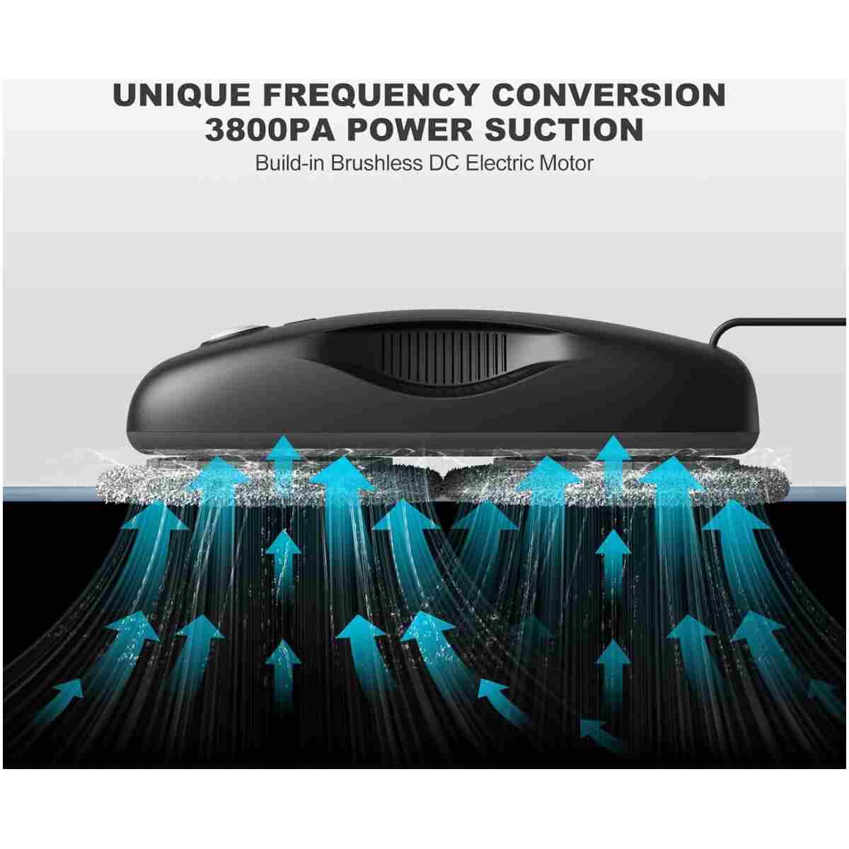 Tosima Window Cleaning Robot W2S, Automatic Cleaning with Intelligent Path Planning, 3800Pa Suction Power, Edge Detection Technology, Remote Control