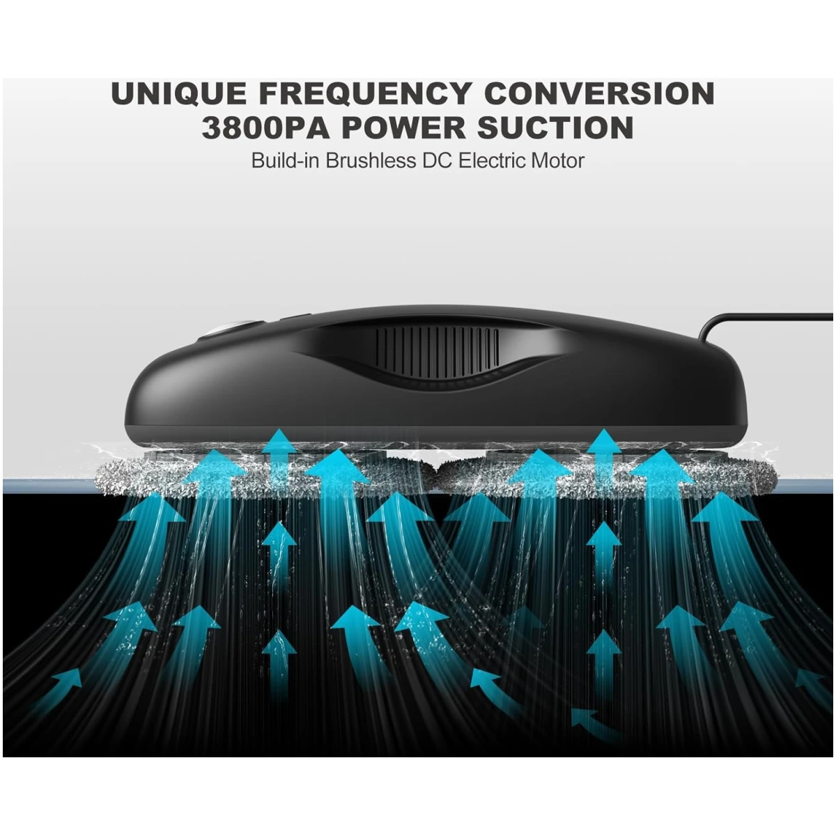 Tosima Window Cleaning Robot W2S, Automatic Cleaning with Intelligent Path Planning, 3800Pa Suction Power, Edge Detection Technology, Remote Control