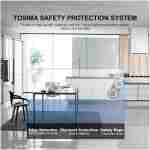 Tosima Window Cleaning Robot W2S, Automatic Cleaning with Intelligent Path Planning, 3800Pa Suction Power, Edge Detection Technology, Remote Control