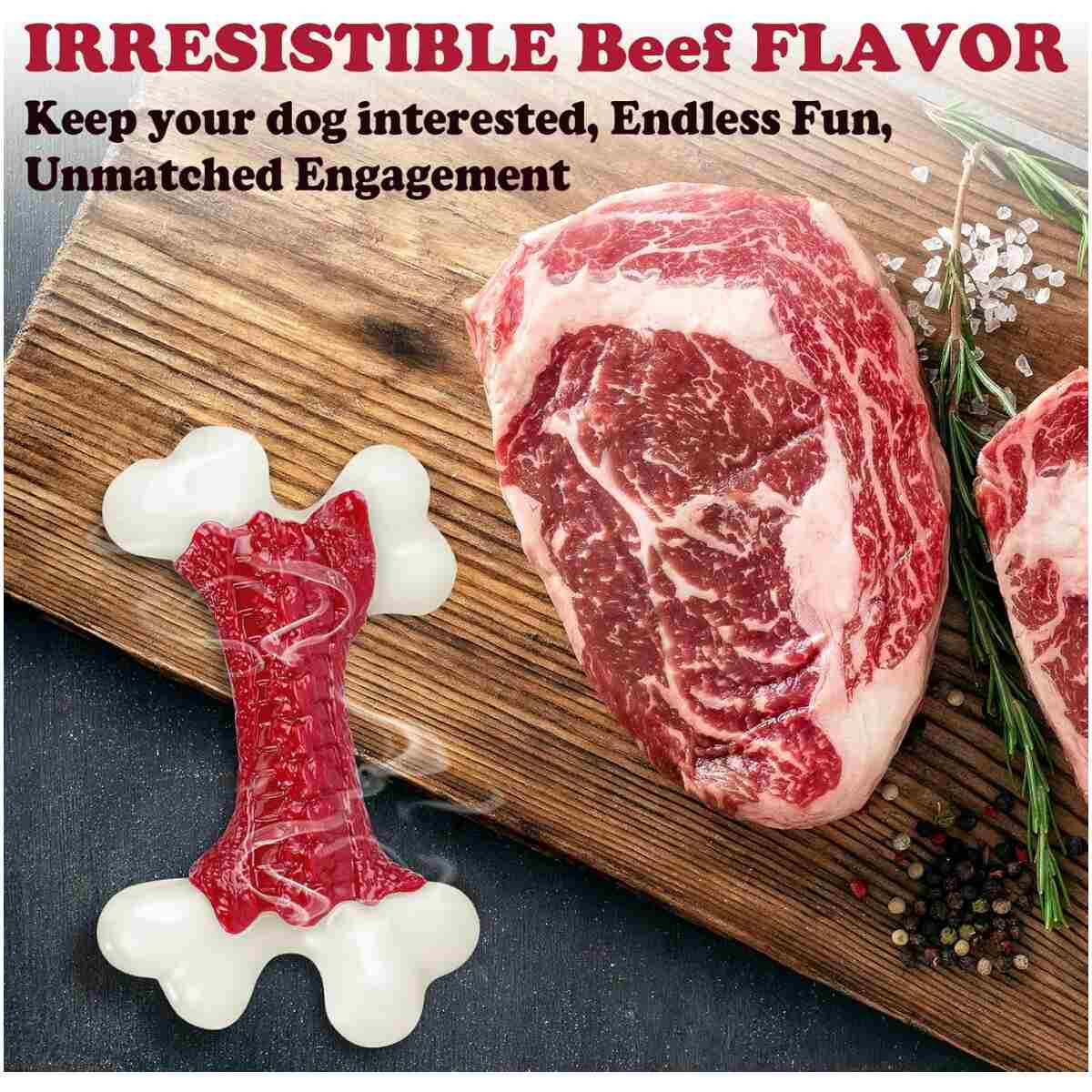 Tough Dog Toys, Toys for Aggressive Chewers Large Breed, Chew Dogs, Bone Toy Nylon Dogs Almost Indestructible