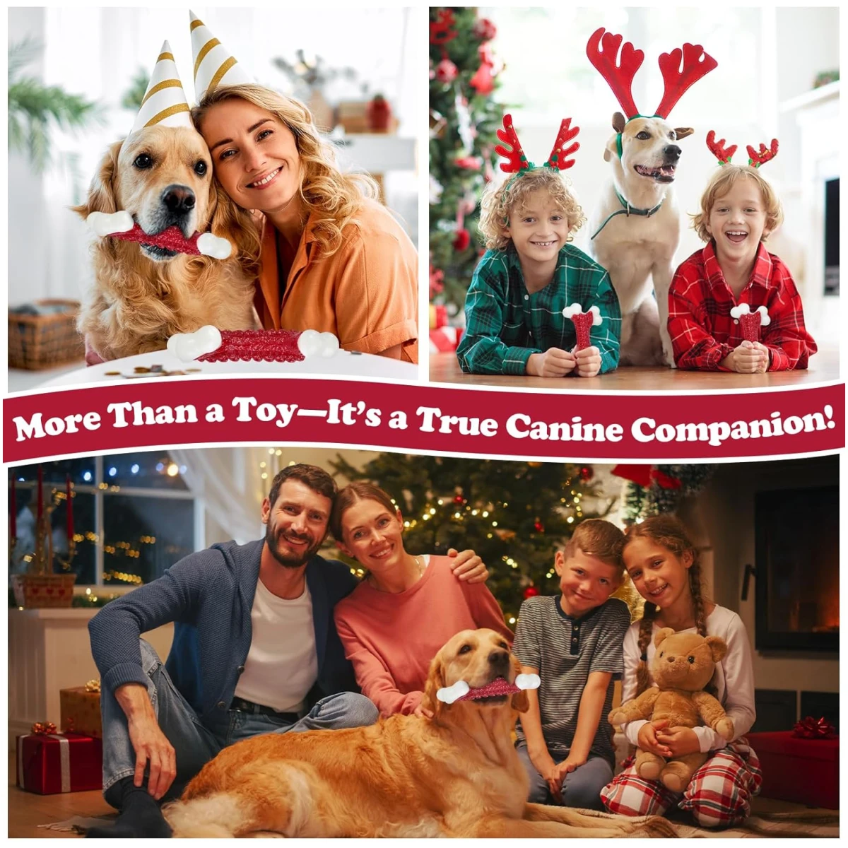 Tough Dog Toys, Toys for Aggressive Chewers Large Breed, Chew Dogs, Bone Toy Nylon Dogs Almost Indestructible
