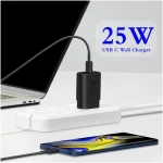 C 型充电器，2 件装 25W C 型超快速充电块，带 6 英尺 USB C 充电器线，兼容 Galaxy S23 Ultra/S23+/S22/S21/S20/Phone 16/16 Plus/16 Pro Max/15/15 Pro...
