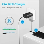 Type C Charger Fast Charging 25W, USB-C Block with C-to-C Cable [PD PPS Compatible] for Galaxy S23/S22/S21 Series/Note 20/10/9 Series/Pixel 4XL/4/3XL